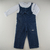 Conjunto Infantil com Jardineira Jeans e Blusinha com Babados na internet