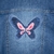 Jaqueta Jeans Infantil Feminina Com Borboleta - Primo Amore
