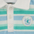 Polo listrada com gola suedine - comprar online