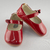 Sapatilha infantil lisa verniz velcro com laço - loja online