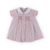 Vestido Com Casinha De Abelha E Pérolas Para Menina