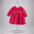 Vestido De Veludo Com Casinha De Abelha Para Menina