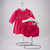 Imagem do Vestido De Veludo Com Casinha De Abelha Para Menina