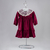 Vestido De Veludo Molhado Para Menina