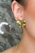 Brinco de Coração com Efeito Ondulado – Banhado em Ouro 18k | Delicadeza que brilha com você - Lumine Oficial
