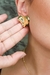Brinco de Coração com Efeito Ondulado – Banhado em Ouro 18k | Delicadeza que brilha com você - comprar online
