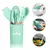 Jogo de Cozinha Kit C/12 Peças Utensílios de Cozinha em Silicone e Cabo de Mad