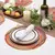 Individuais trançados para mesa de jantar, Redondo, Lavável, Resistente ao cal - loja online