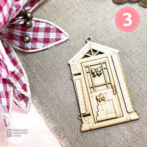 Puerta Navideña para pintar y armar - comprar en línea