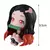 Demon Slayer Anime Action Figure, Kamado Nezuko, Kamado Tanjirou, Kawaii Q Versi - Messias 3D Figure