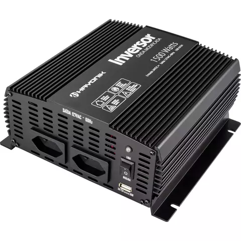 Inversor de Onda Modificada 1500W 24Vdc/127V PW12-6 Off Grid Hayonik