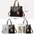 Imagem do Bolsas de luxo de couro macio bolsas femininas designer 3 camadas ombro crossbod