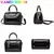 Bolsas de luxo de couro macio bolsas femininas designer 3 camadas ombro crossbod - comprar online