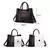 Imagem do Bolsas de luxo de couro macio bolsas femininas designer 3 camadas ombro crossbod