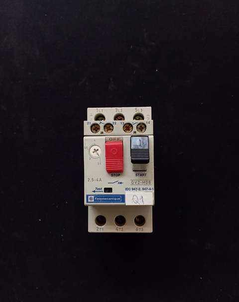 Telemecanique - Disjuntor Motor GV2-M08 2,5-4A