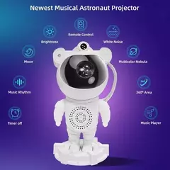 Velador Proyector Astronauta Geotek Parlante Bluetooth Luz Galaxia Estrellas en internet