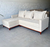 Sofá Chaise/canto - 2,30m × 1,60m, tecido Linho - loja online
