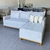Sofá Chaise/canto - 2,30m × 1,60m, tecido Linho - Estofados MCZ
