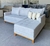 Sofá Chaise/canto - 2,30m × 1,60m, tecido Linho - loja online