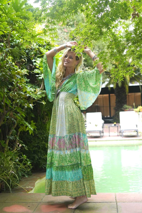 ART: SG-35 - Vestido Seda Gold
