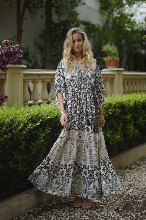 ART: SG-34 - Vestido Seda Gold