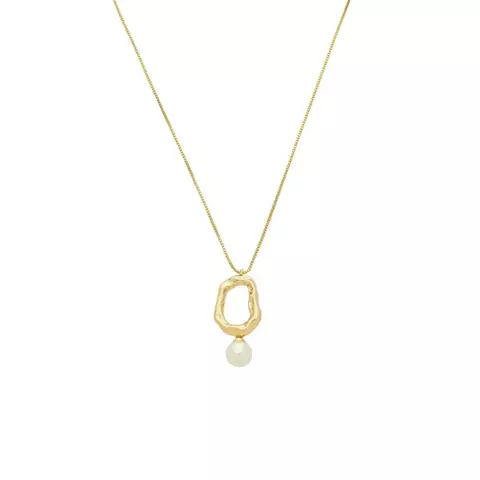 Colar orgânico com mini pérola