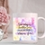 Caneca "Não coloque limites em seus sonhos, coloque fé"