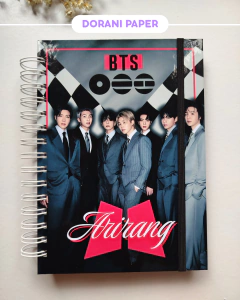 Caderno Personalizado com divisórias - COLEÇÃO BTS ARIRANG