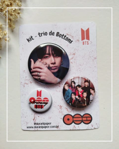 KIT - TRIO DE BOTTONS - BTS ARIRANG na internet