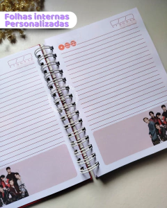 Imagem do Caderno Personalizado - COLEÇÃO BTS ARIRANG - vermelho