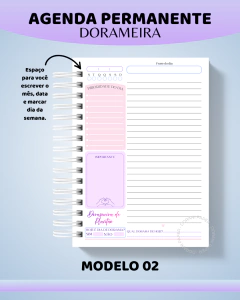 AGENDA DORAMEIRA - (permanente com divisórias) - Dorani Paper