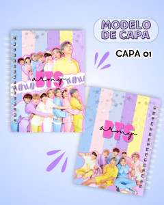 Caderno Personalizado - BTS (capa 01)