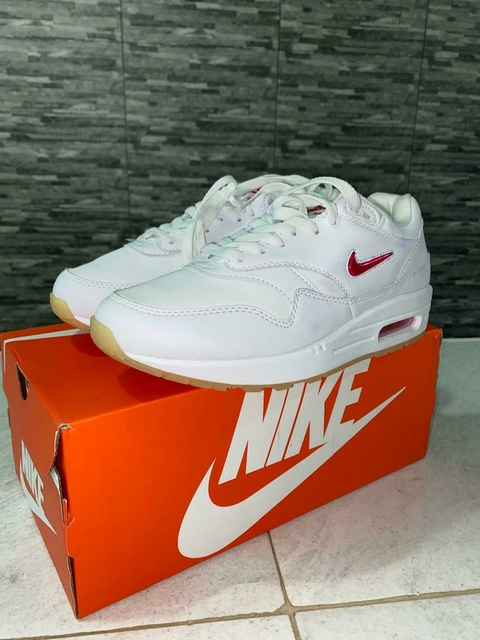 Nike Air Max 1 Premium Jewel White & Red