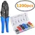 Kit de Alicate de Crimpagem Multifuncional com 1200 Terminais – Ideal para Instalações Elétricas