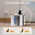Newpet - Bebedouro de aço inoxidável de 3 Litros - Shop OffersTech