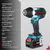 Chave de Impacto Onevan 1800N.m 1/2", Sem Fio, Compatível com Bateria Makita 18V - comprar online
