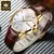 Relógio Masculino OLEVS 6898 Clássico Quartzo - Couro - Shop OffersTech