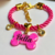 COLEIRA ID JOLIE PINK + TAG OSSO ROSA CAMALEÃO - comprar online