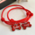 COLEIRA ID PARACORD VERMELHO + TAG OSSO VERMELHO RUBI - comprar online