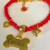 COLEIRA ID PREMIUM VERMELHO + TAG OSSO na internet