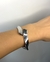 Bracelete curvado prateado - comprar online