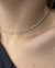 Choker folheada pedras - loja online