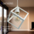Lampara Colgante Cubo Industrial 1 Luz E27 Moderna Apto Led Jieli