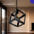Lampara Colgante Cubo Industrial 1 Luz E27 Moderna Apto Led Jieli - comprar online