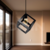 Lampara Colgante Cubo Industrial 1 Luz E27 Moderna Apto Led Jieli - tienda online
