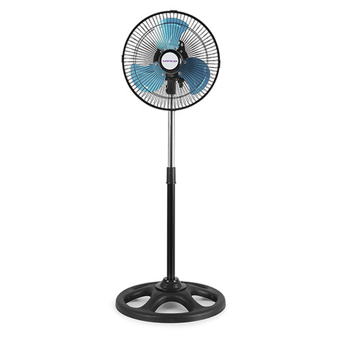 Ventilador de Pie 10" 3 Aspas Metalicas 3 Velocidades 55w Altura Regulable W1110 Winco