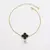 Pulseira 01 trevo preta
