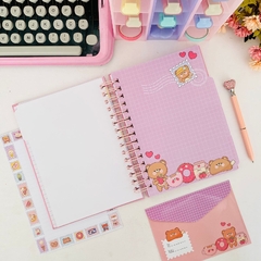 Caderno Wire-o Reposicionável – Ursinhos Kawaii - loja online
