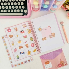 Imagem do Caderno Wire-o Reposicionável – Ursinhos Kawaii