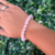 Pulseira de Esfera Quartzo Rosa - comprar online